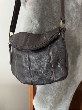 Women's Leather Crossbody Bag in Dark Brown by The Sak